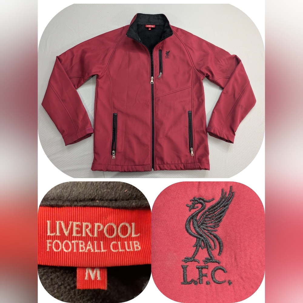 Liverpool FC Official Softshell Windproof Training Track Jacket Red Mens Medium
